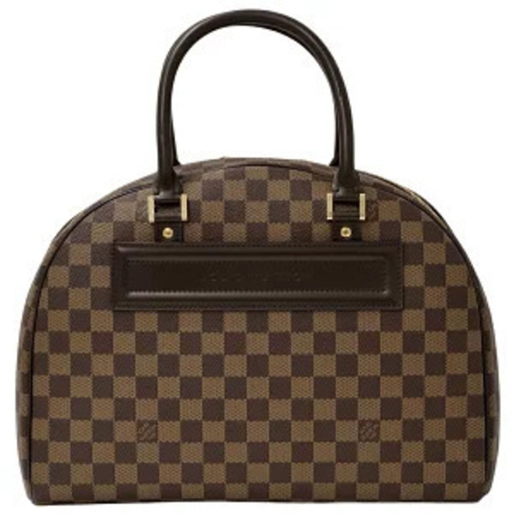 Louis Vuitton Bag Damier Handbag Canvas Nolita Ebene Brown Boston